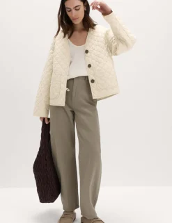 Linen Rich Lightweight Quilted Jacket