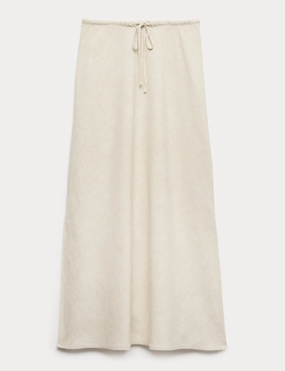 Linen Rich Maxi A-Line Skirt