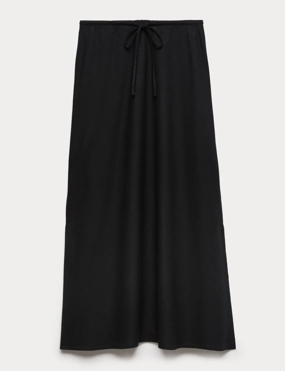 Linen Rich Maxi A-Line Skirt