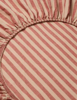 Linen Rich Pembroke Stripe Fitted Sheet