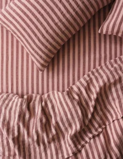 Linen Rich Pembroke Stripe Fitted Sheet