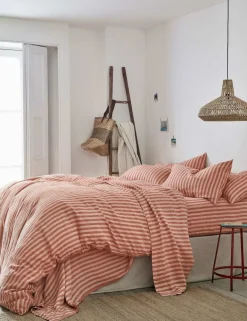 Linen Rich Pembroke Stripe Duvet Cover