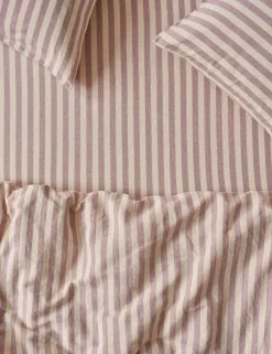 Linen Rich Pembroke Stripe Fitted Sheet