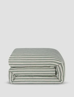 Linen Rich Pembroke Stripe Duvet Cover