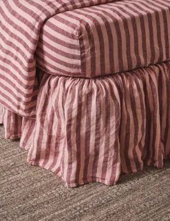 Linen Rich Pembroke Striped Valance Sheet