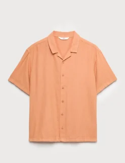 Linen Rich Plain Shirt (6-16 Yrs)