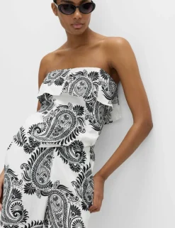 Linen Rich Printed Cami Top