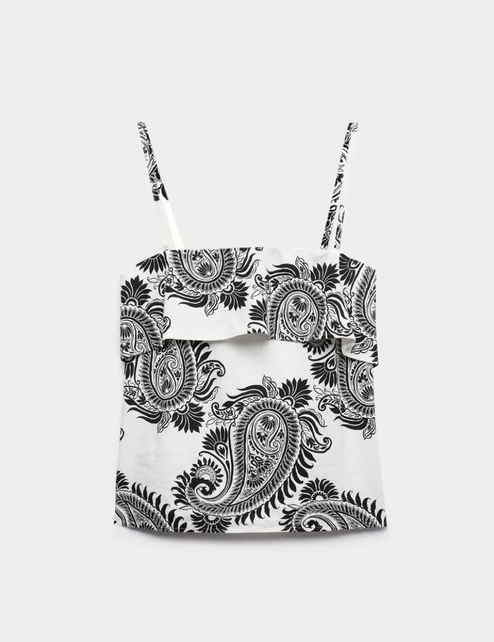 Linen Rich Printed Cami Top