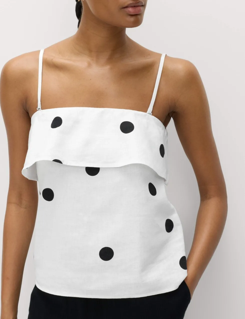 Linen Rich Printed Cami Top