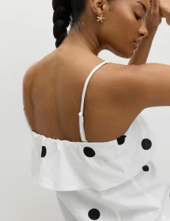 Linen Rich Printed Cami Top