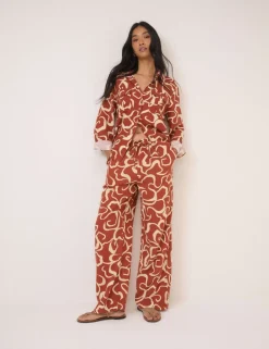 Linen Rich Printed Shirt