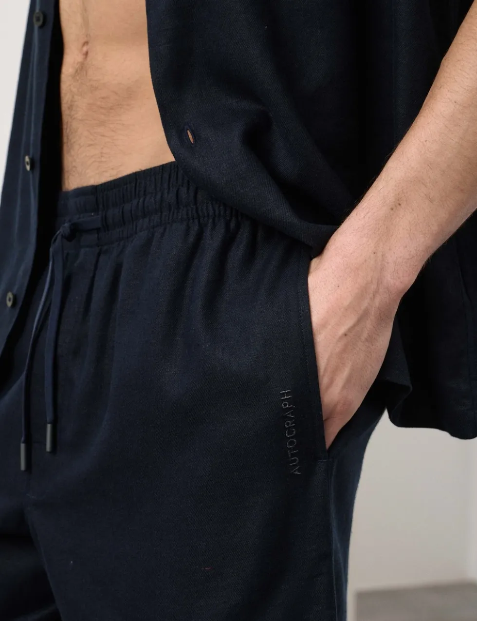 Linen Rich Pyjama Shorts