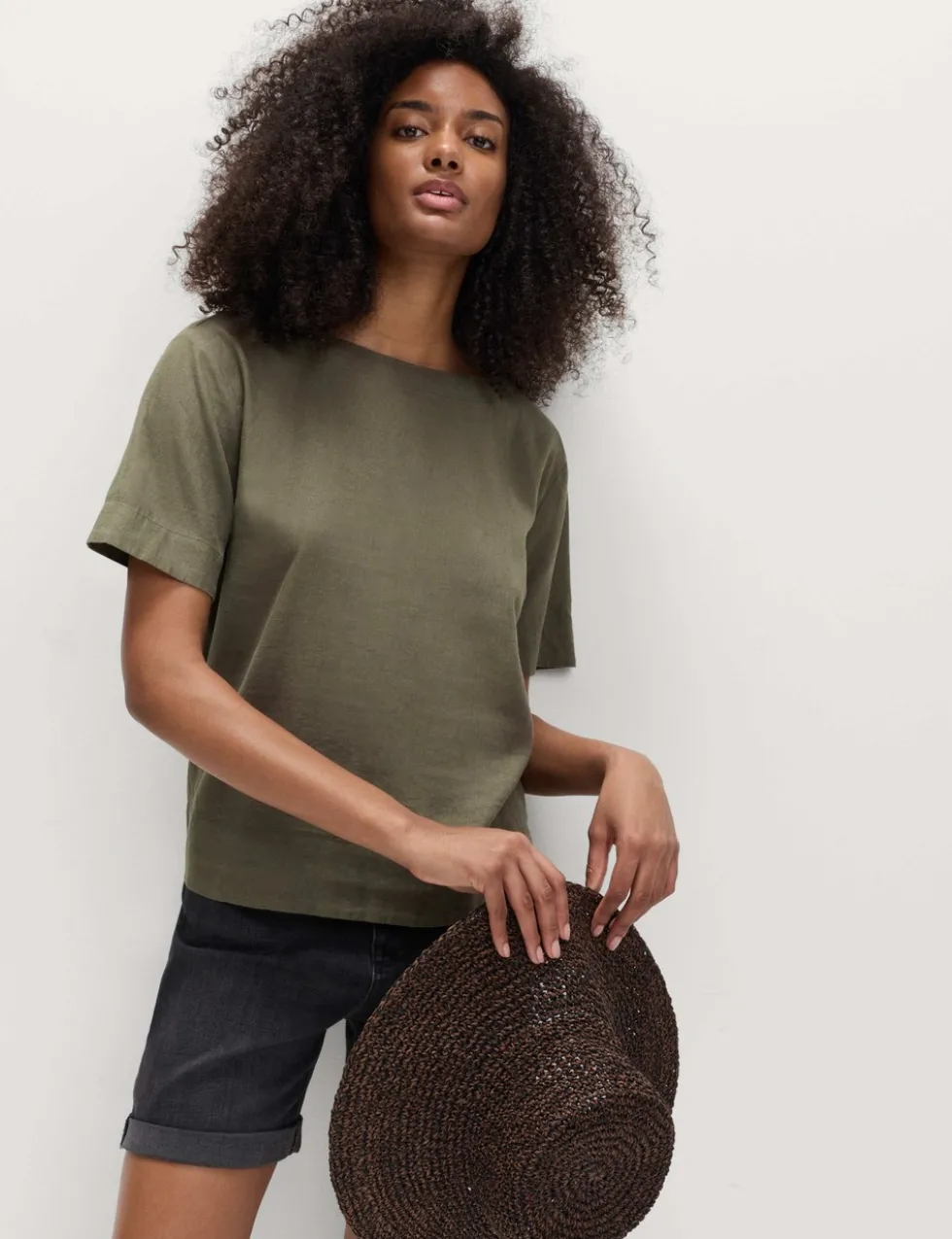 Linen Rich Relaxed T-Shirt