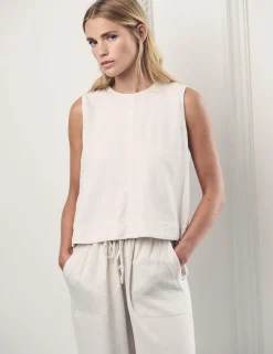 Linen Rich Split Back Vest
