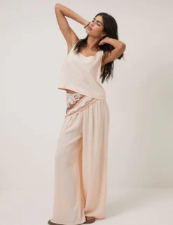 Linen Rich Square Neck Crop Top