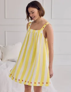 Linen Rich Striped Chemise