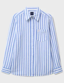 Linen Rich Striped Collared Shirt