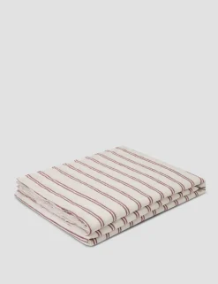 Linen Rich Striped Flat Sheet