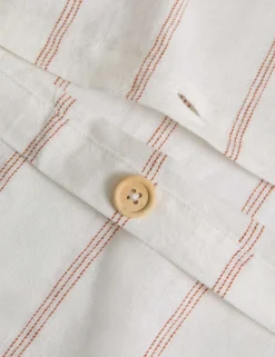 Linen Rich Striped Jacquard Bedding Set