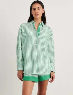 Linen Rich Striped Shirt