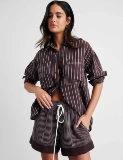 Linen Rich Striped Shirt