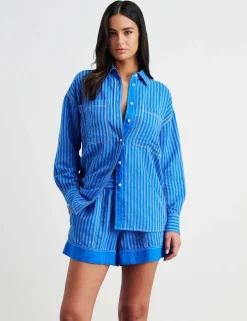 Linen Rich Striped Shirt