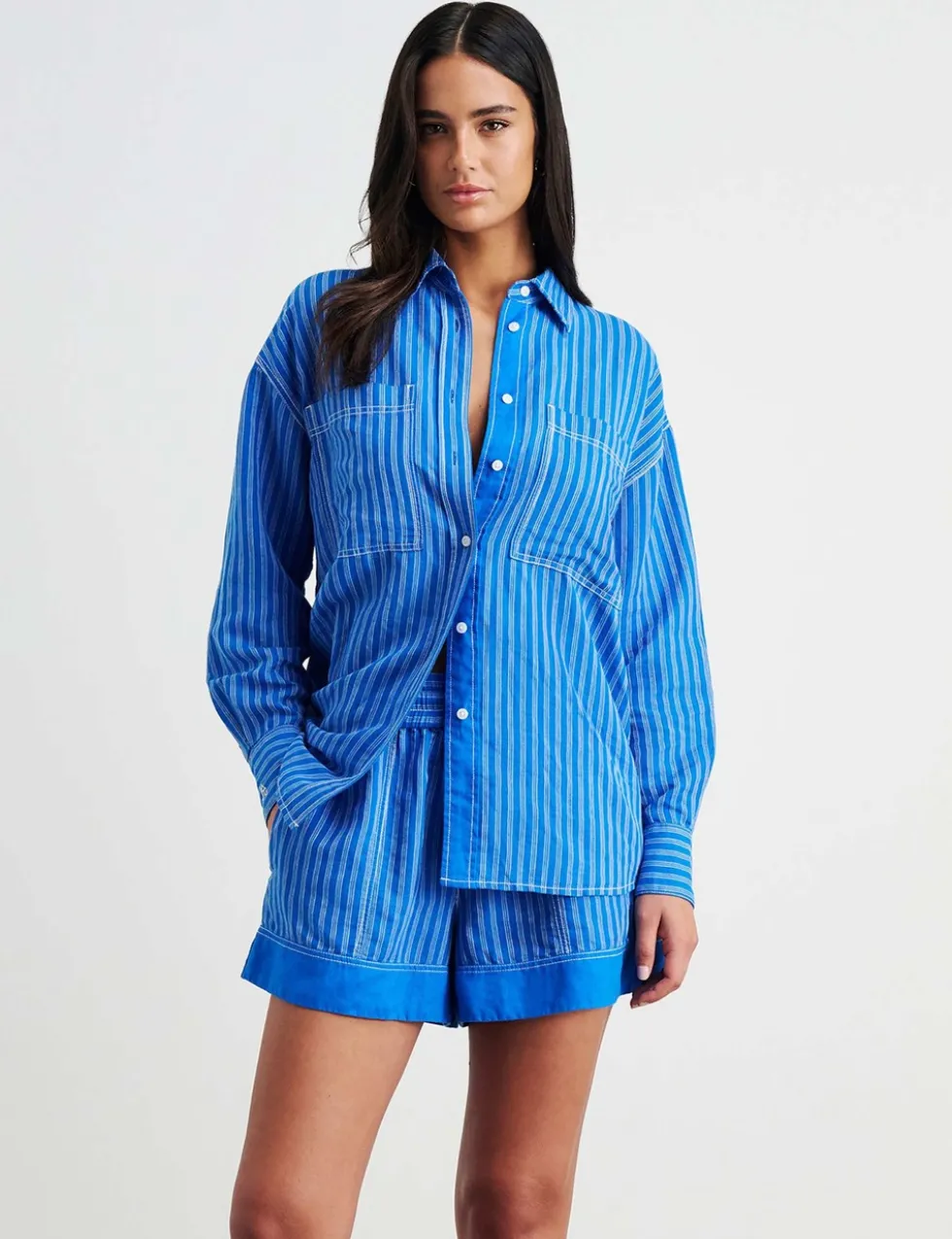 Linen Rich Striped Shirt