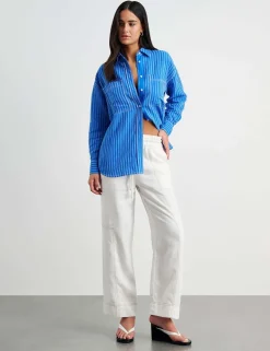 Linen Rich Striped Shirt