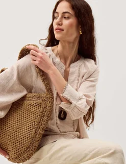 Linen Rich Striped Top