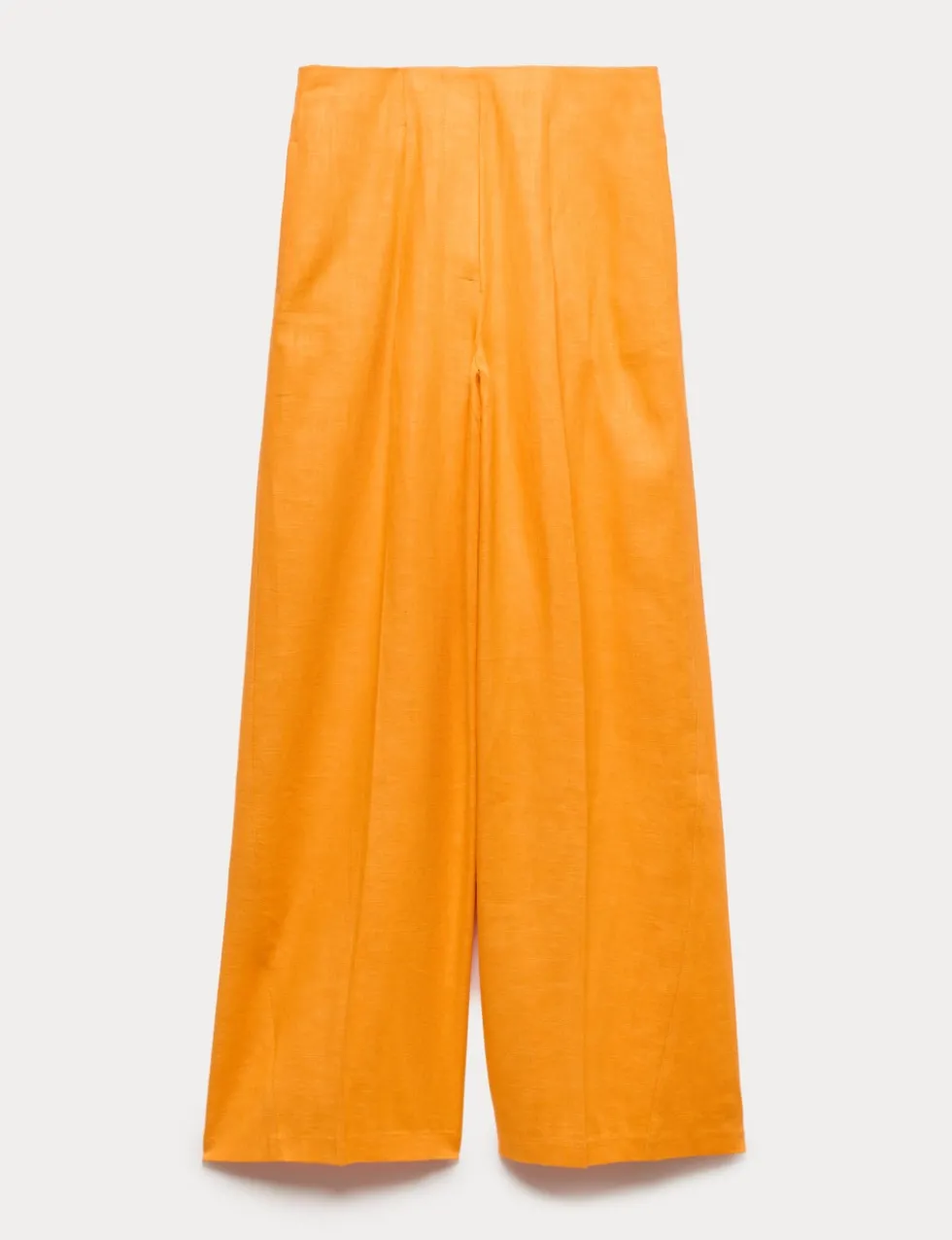 Linen Rich Tailored Wide Leg Trousers