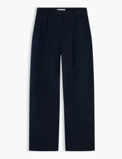 Linen Rich Tailored Wide Leg Trousers
