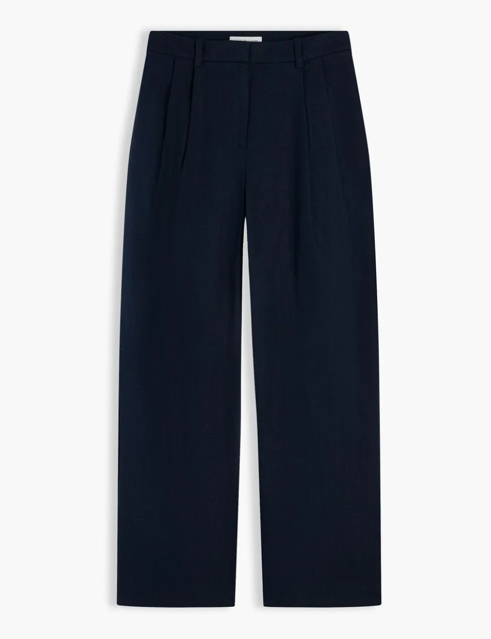 Linen Rich Tailored Wide Leg Trousers