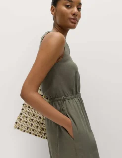 Linen Rich Tie Detail Sleeveless Jumpsuit