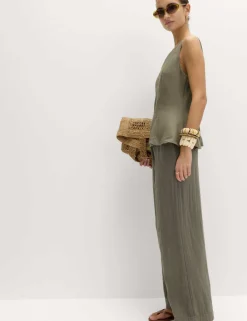 Linen Rich Vest Top