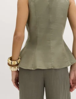 Linen Rich Vest Top