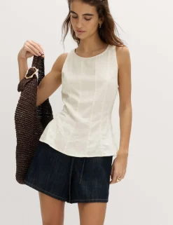 Linen Rich Vest Top