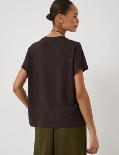 Linen Rich V-Neck T-Shirt