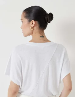Linen Rich V-Neck T-Shirt