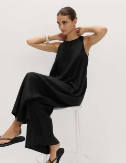 Linen Rich Volume Jumpsuit