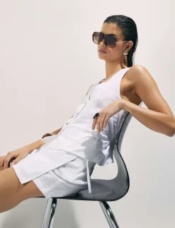 Linen Rich Wrap Skorts