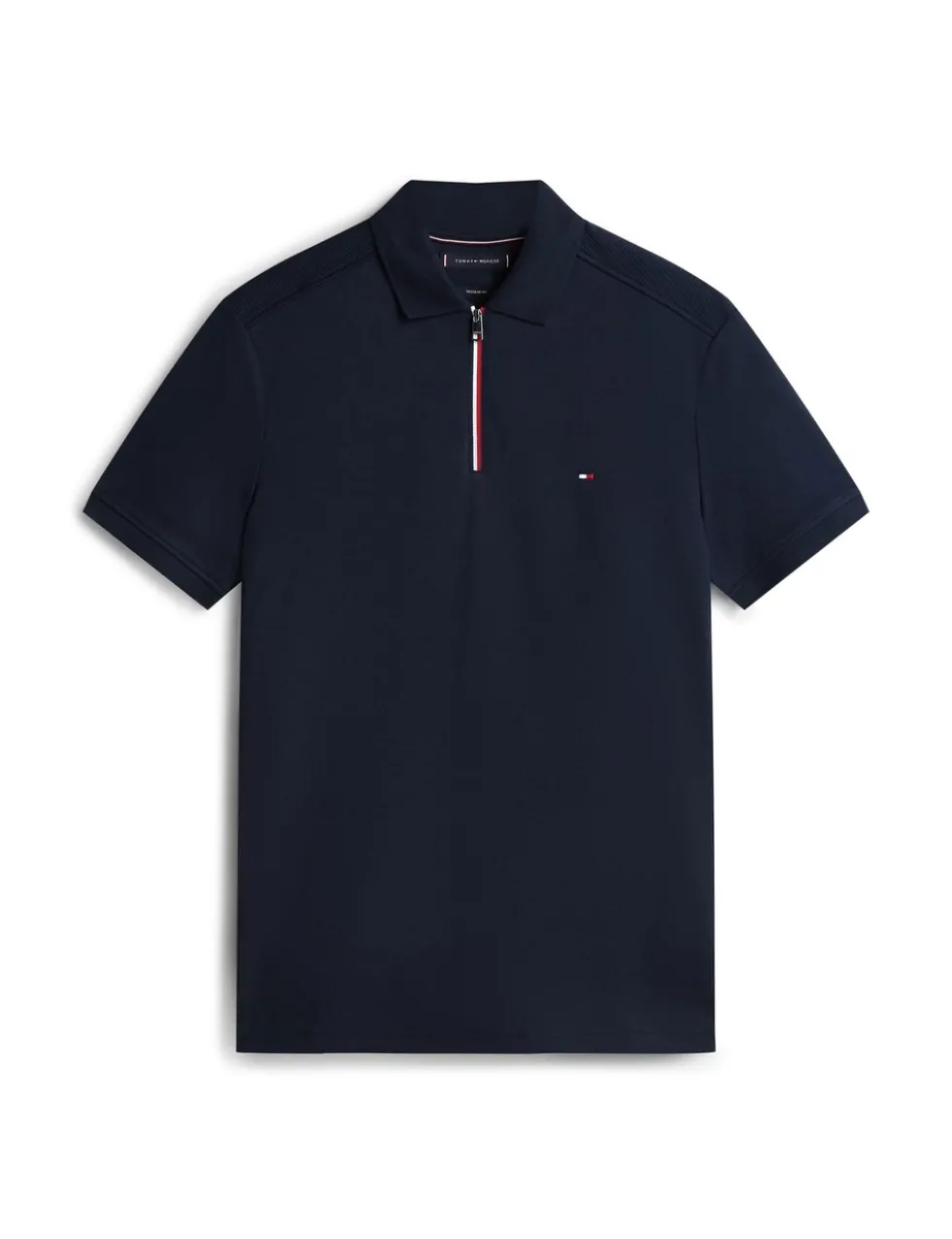Liquid Pure Cotton Half Zip Polo Shirt