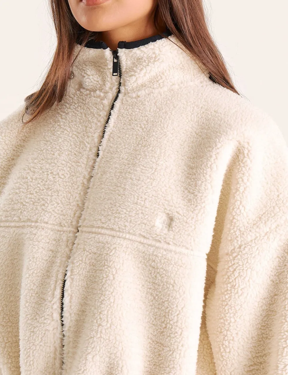Lola Zip Up Funnel Neck Fleece Jacket