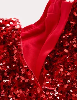 Long Sleeve Sequin Dress (2-10 Yrs)