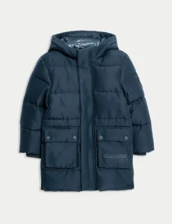 Longline Padded Hooded Coat (2-8 Yrs)