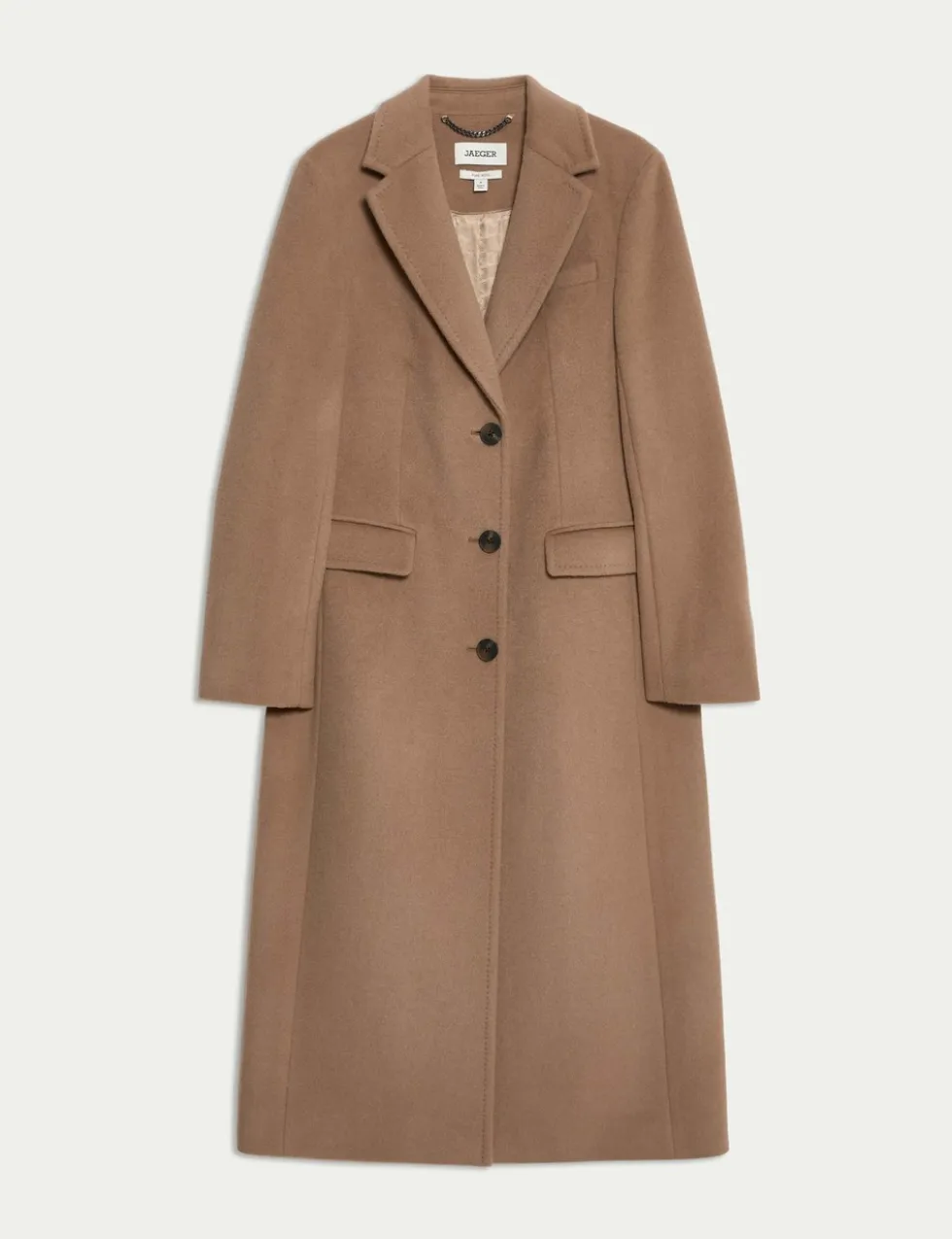 Longline Pure Wool Boyfriend Coat