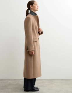 Longline Pure Wool Boyfriend Coat