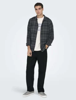 Loose Fit 5 Pocket Rigid Jeans