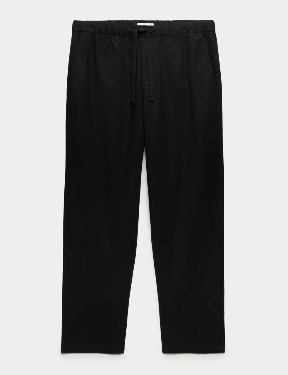 Loose Fit Linen Blend Elasticated Waist Trousers