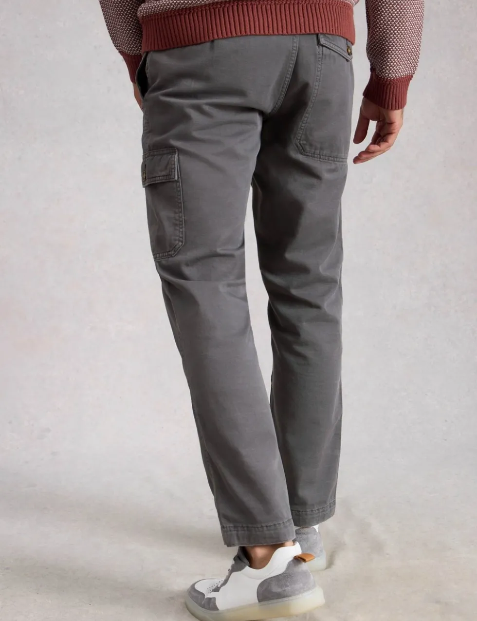 Loose Fit Pure Cotton Cargo Trousers