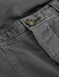 Loose Fit Pure Cotton Cargo Trousers